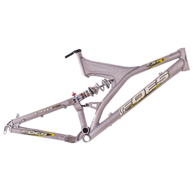 USED Vintage Foes Racing FXR Mountain X Large Full Suspension Aluminum Frame Handbuilt in USA