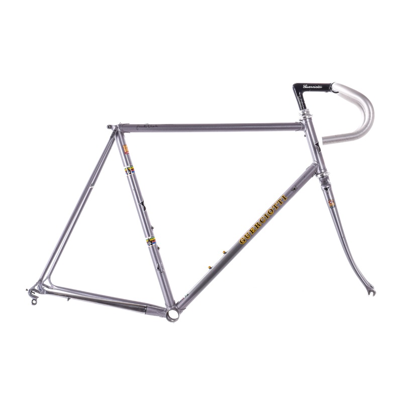 USED Vintage Guerciotti 58cm Road Bike Frame Columbus SLX Lugged Steel Joe Bell Re-Paint