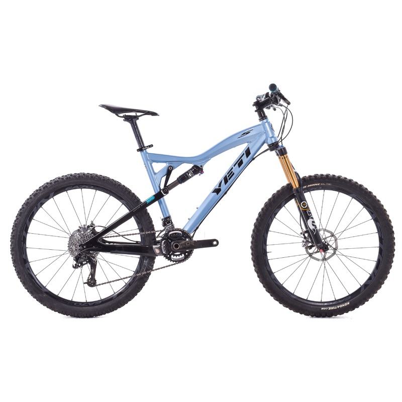 USED Yeti ASR 5 Medium 26″ Full Suspension Alloy Mountain Bike SRAM 2×10 speed Blue