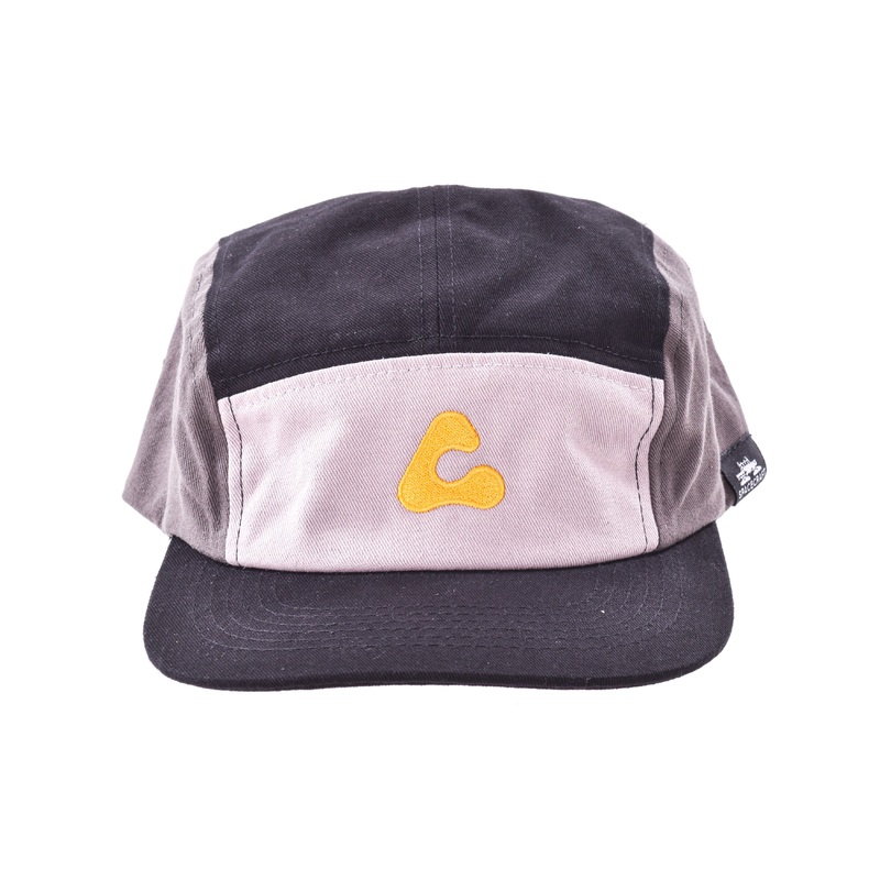 NEW Around the Cycle Logo Five Panel Camp Hat Black