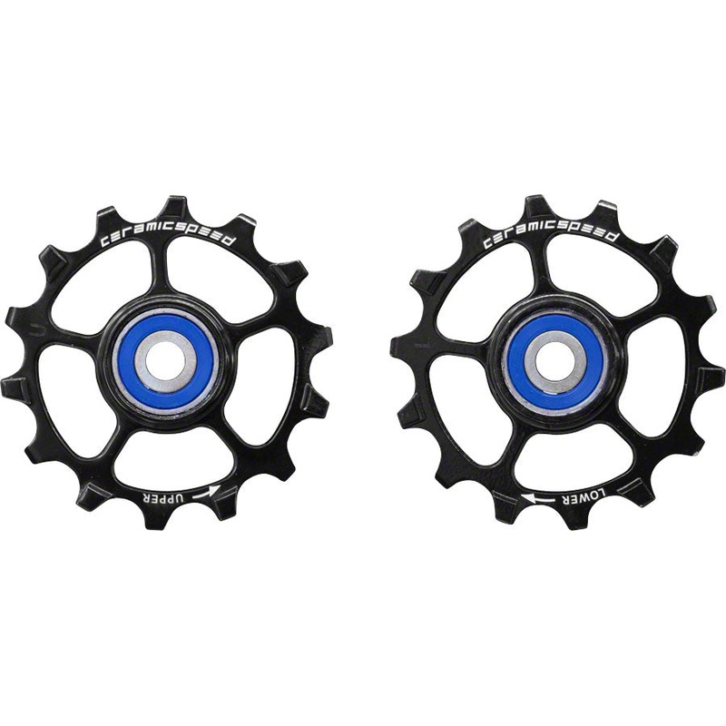 NEW CeramicSpeed Pulley Wheels for SRAM Eagle 1 x 12-speed – 14 Tooth, Alloy, Black