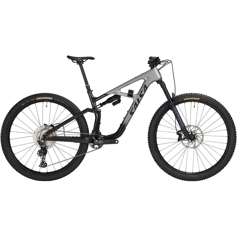 NEW Salsa Blackthorn 125 C Deore 12 Full Suspension Trail Mountain Bike – 29″, Carbon, Coffee Black / Smoke SM