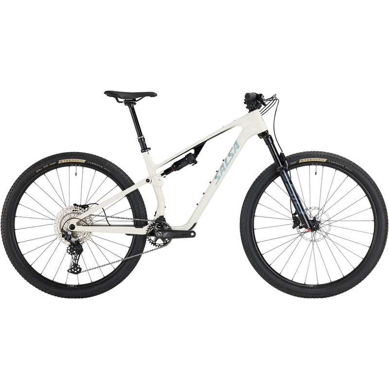NEW Salsa Spearfish C Deore 12 Full Suspension XC Mountain Bike – 29″, Carbon, Bone White XS