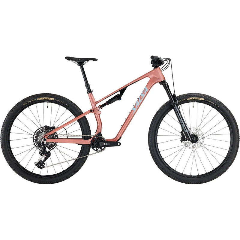 NEW Salsa Spearfish C Eagle 90 Transmission Full Suspension XC Mountain Bike – 29″, Carbon, Dusty Rose XS