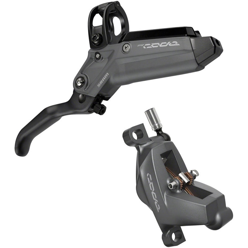 NEW SRAM Code Bronze Stealth Disc Brake and Lever – Front, Post Mount, 4-Piston, Aluminum Lever, SS Hardware, Dark Polar, C1