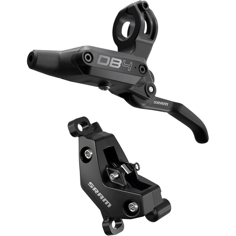 NEW SRAM DB4 Disc Brake and Lever – Left, Front or Rear, 2000mm Hose, Post Mount, 4-Piston, Aluminum Lever, Diffusion Black, A1