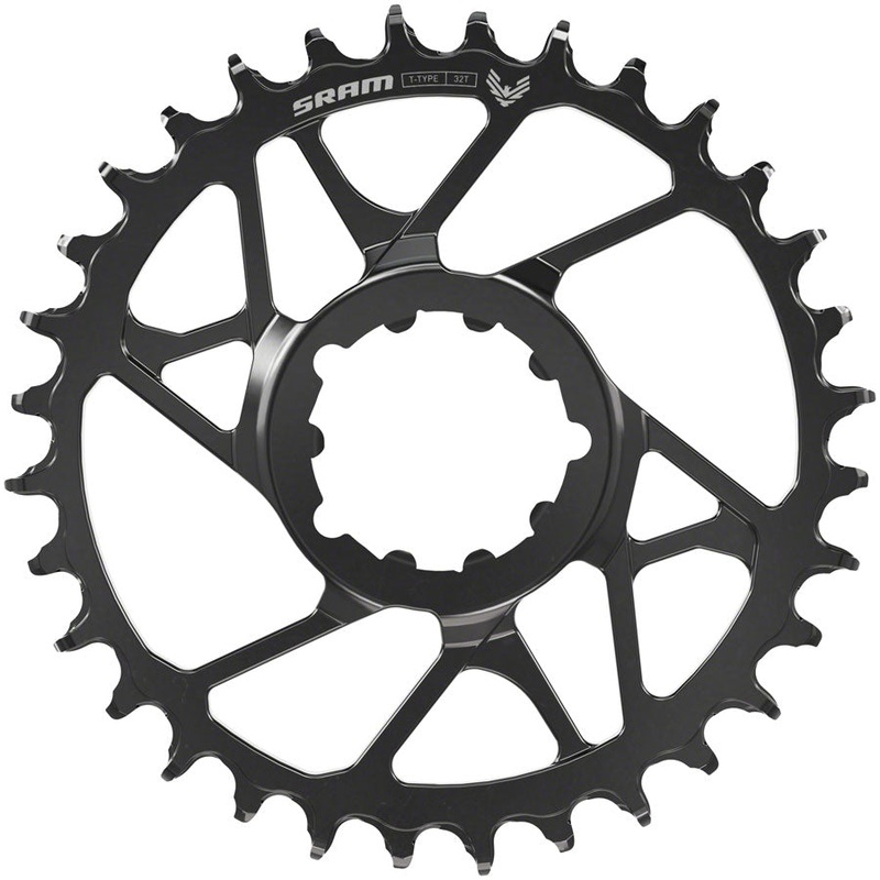 NEW SRAM Eagle 70 T-Type Direct Mount Chainring – 12-Speed, 3-Bolt Direct Mount, 3mm Offset, Steel, Black 30t