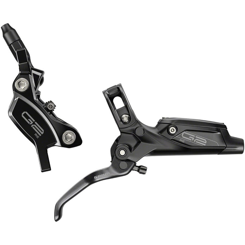 NEW SRAM G2 RE Disc Brake and Lever – Front, Hydraulic, Post Mount, Gloss Black, A2