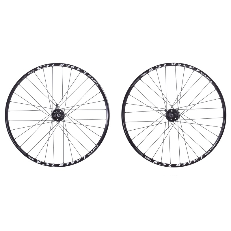 NEW WTB Laser TCS Trail 26″ 6-Bolt Disc Wheelset Shimano Deore XT Quick Release 32H Hubs Black