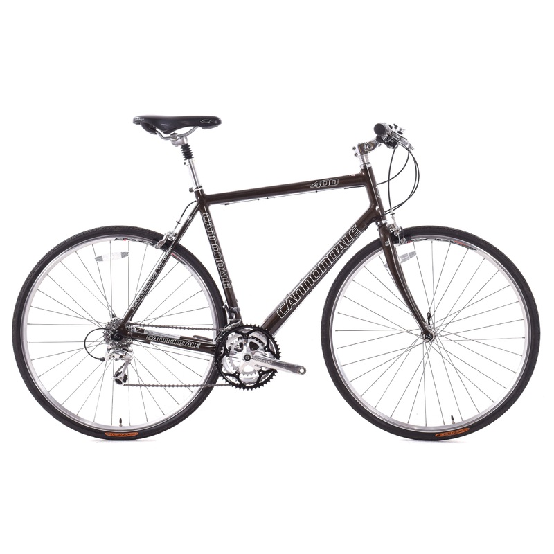 USED 2004 Cannondale 400 56cm Aluminum Flat Bar Road/Hybrid Bike 3×8 speed Made in USA Brown Sparkle