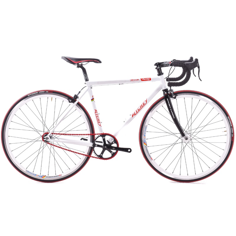 USED Ritchey Logic WCS BreakAway Single Speed Small Steel Folding Bike w/ Travel Case White