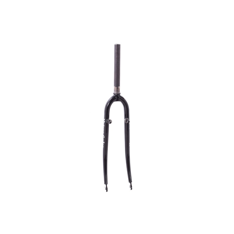 USED Vicious Cycles 700C 1″ Threadless Road/Cyclocross Fork Canti Studded Quick Release Columbus Steel Black