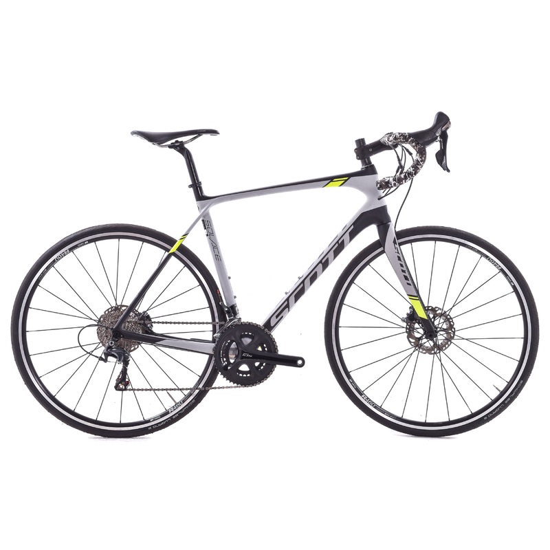 USED 2016 Scott Solace 10 Disc Large Carbon Road Bike Shimano Ultegra 2×11 Speed