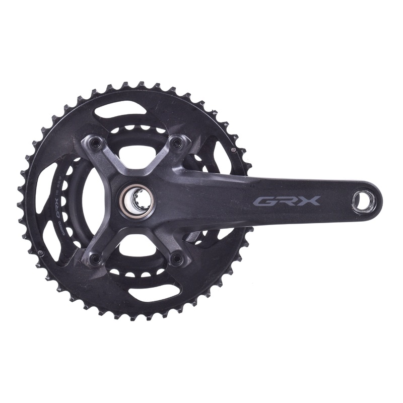 USED Shimano GRX FC-RX600 Crankset 175mm 46/30T 2×11 speed Gravel Subcompact