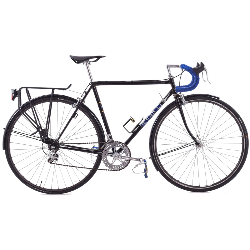 USED Vintage 1977 Griffon Road Bike 53cm Prugnut Lugged Reynolds 531 Steel Jim Holly Custom Frame w/ Fenders Black/Blue