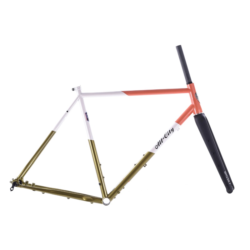NEW All-City Cosmic Stallion Frameset – 650b/700c, Steel, Coral Moss, 61cm, Frame + Whisky CXLR Fork
