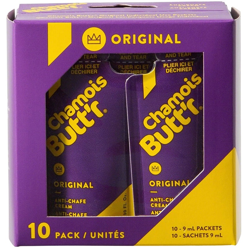 NEW Chamois Butt’r Original: 0.3oz Packet, Box of 10