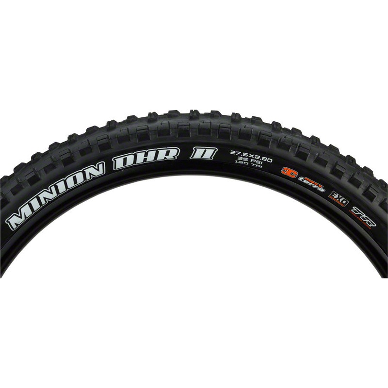 NEW Maxxis Minion DHR II Tire – 27.5 x 2.8, Tubeless, Folding, Black, 3C Maxx Terra, EXO