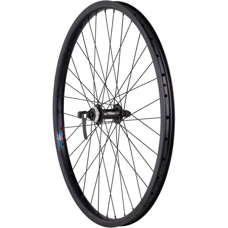 NEW Quality Wheels Value HD Series Disc Front Wheel – 26″, QR x 100mm, Center-Lock, Black