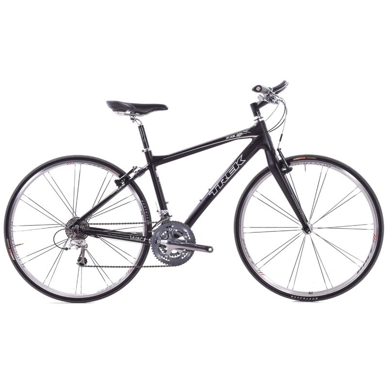 USED 2009 Trek 7.9 FX Carbon Flat Bar Road Bike Medium Shimano Ultegra/105 3×10 speed Black