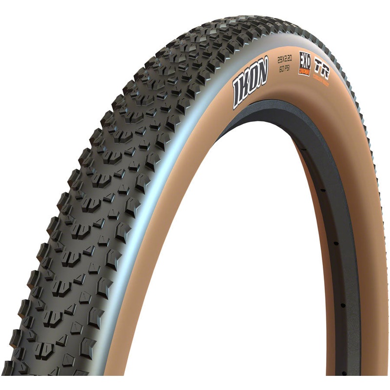 Maxxis Ikon Tire – 26 x 2.2, Tubeless, Folding, Black/Dark Tan, Dual, EXO