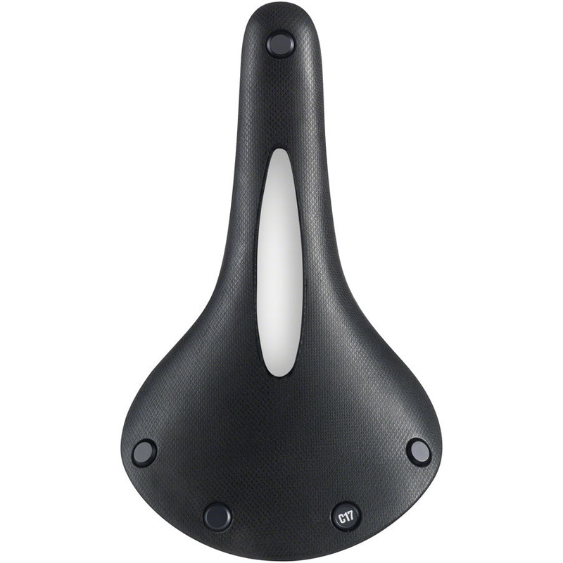 NEW Brooks C17 Carved All Weather Saddle – Steel, Black, Men’s