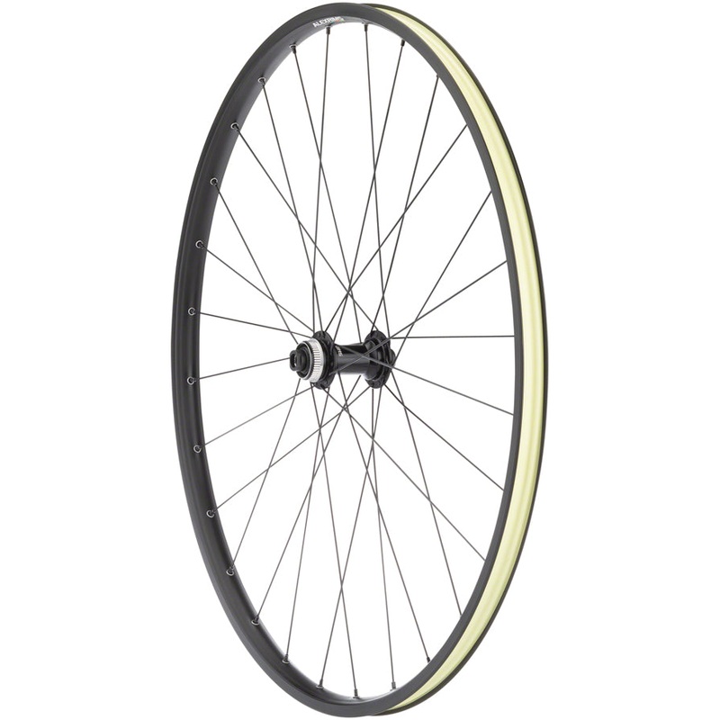 NEW Quality Wheels Value Double Wall Series Disc Front Front Wheel – 700, 12 x 100mm, Center-Lock, Black