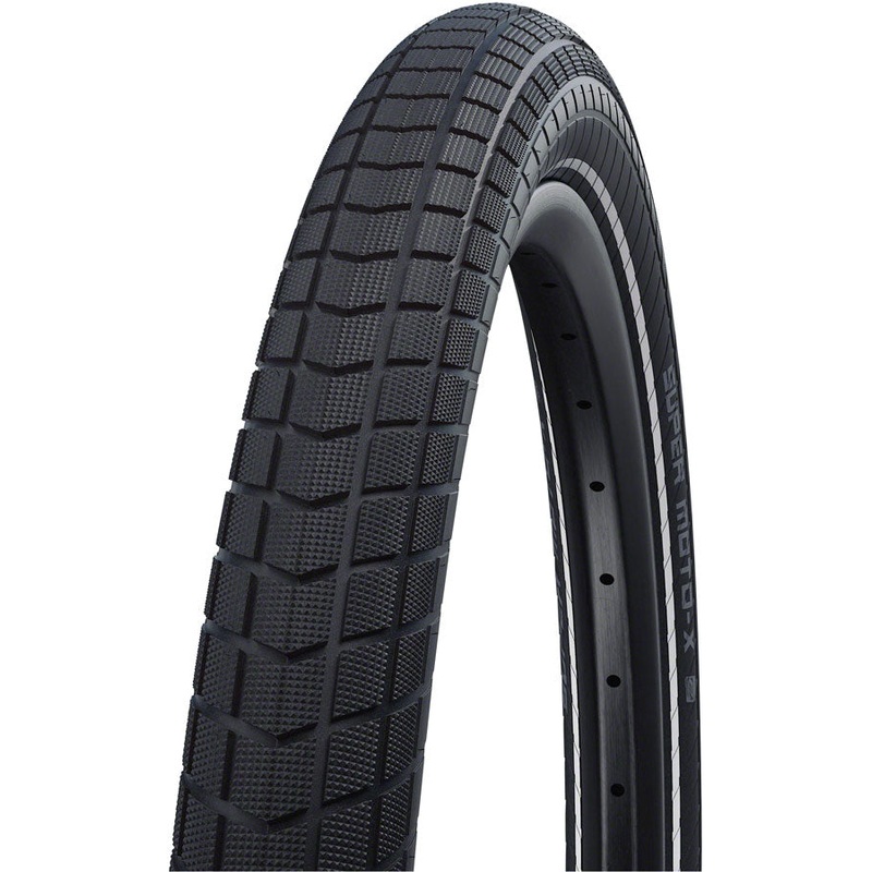 NEW Schwalbe Super Moto-X Tire – 27.5 x 2.8, Clincher, Wire, Black, Performance Line, DoubleDefense, RaceGuard