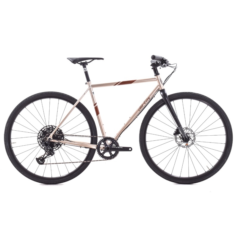 NEW All-City Space Horse Steel Gravel / All Road Bike Champagne Shimmer 49cm ATC Custom Build SRAM Eagle 1×12