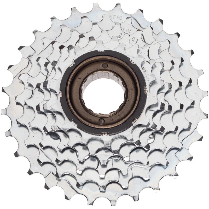 NEW Dimension 6-Speed 14-28t Chrome Plated Freewheel
