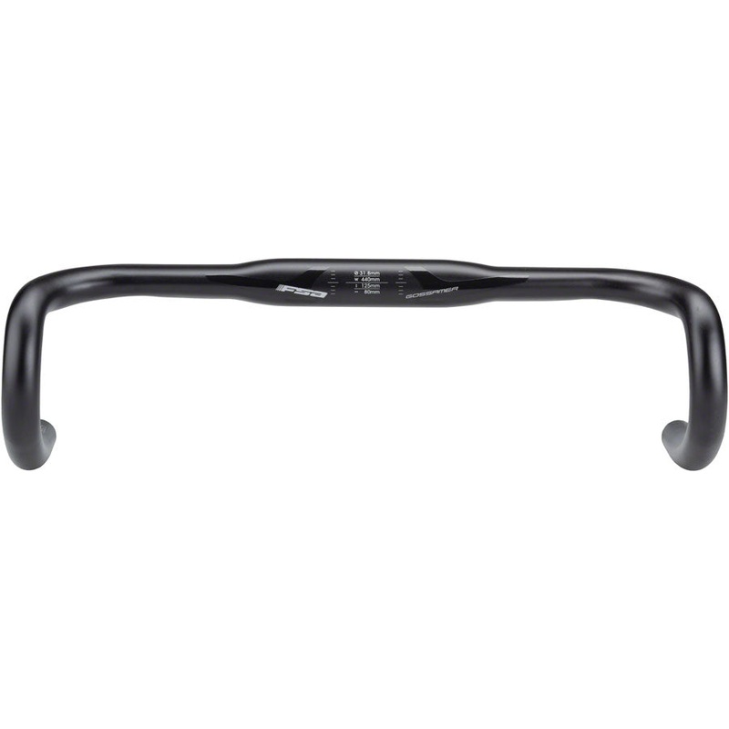 NEW FSA (Full Speed Ahead) Gossamer Compact Drop Handlebar – Aluminum, 31.8mm, 44cm, Black