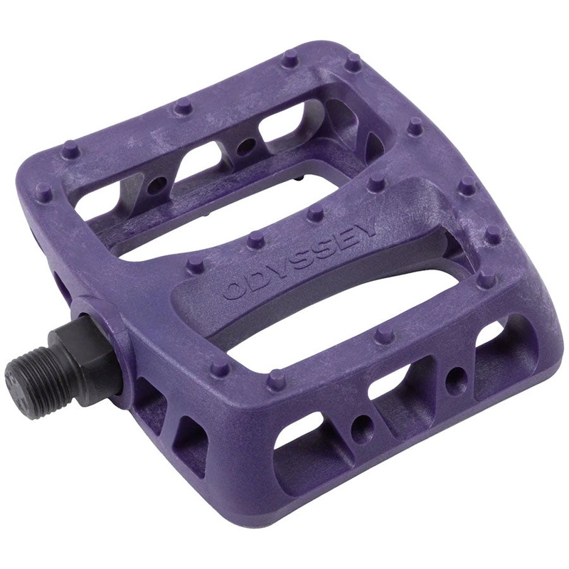 NEW Odyssey Twisted PC Pedals – Platform, Composite/Plastic, 9/16″, Midnight Purple