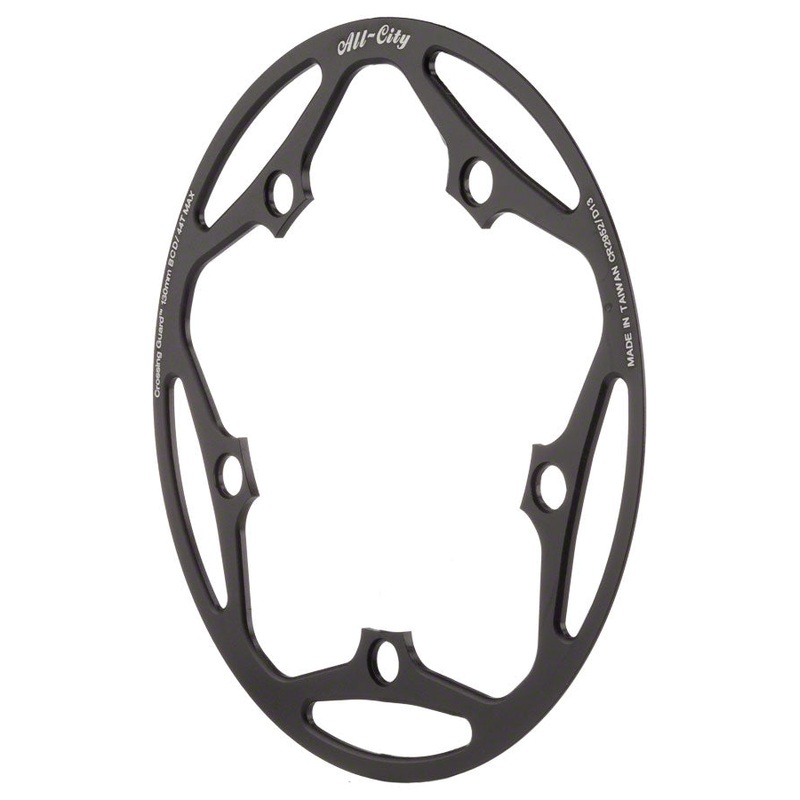 NEW All-City Cross Wizard Chainring Guard 44t x 130mm Black
