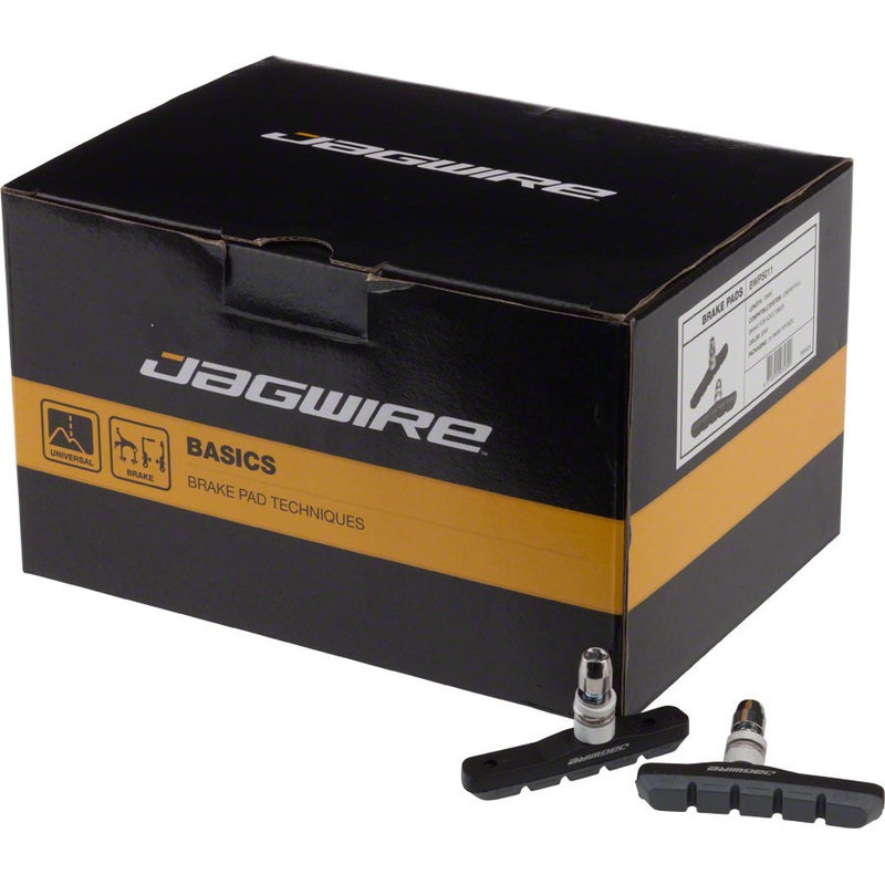 NEW Jagwire Mountain Sport Brake Pads Threaded Post Box of 25 Pair, Gray