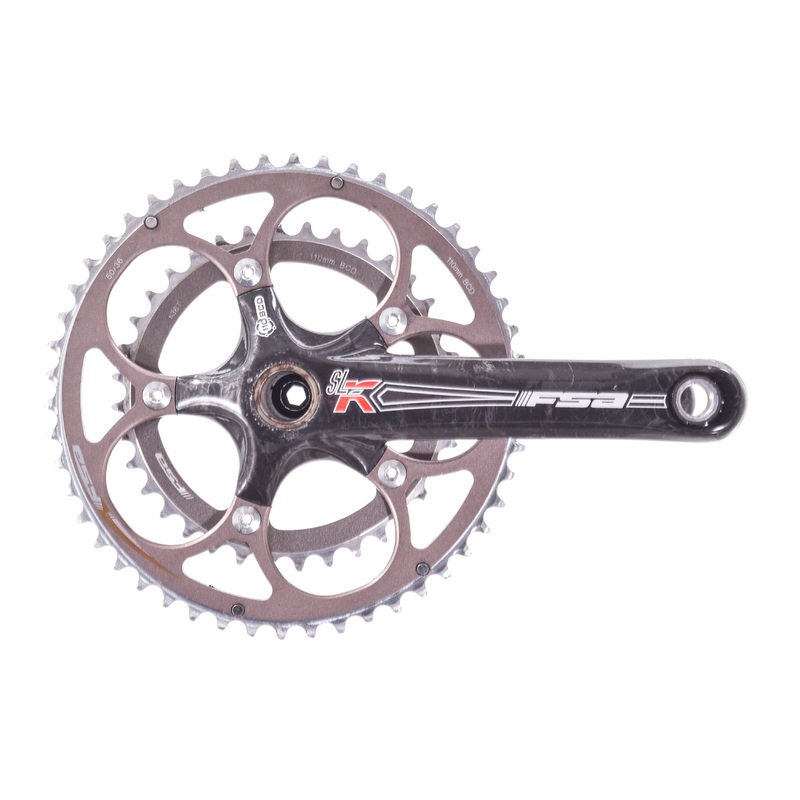 USED FSA SL-K 170mm Carbon Crankset 110mm BCD 50/36T Compact MegaExo