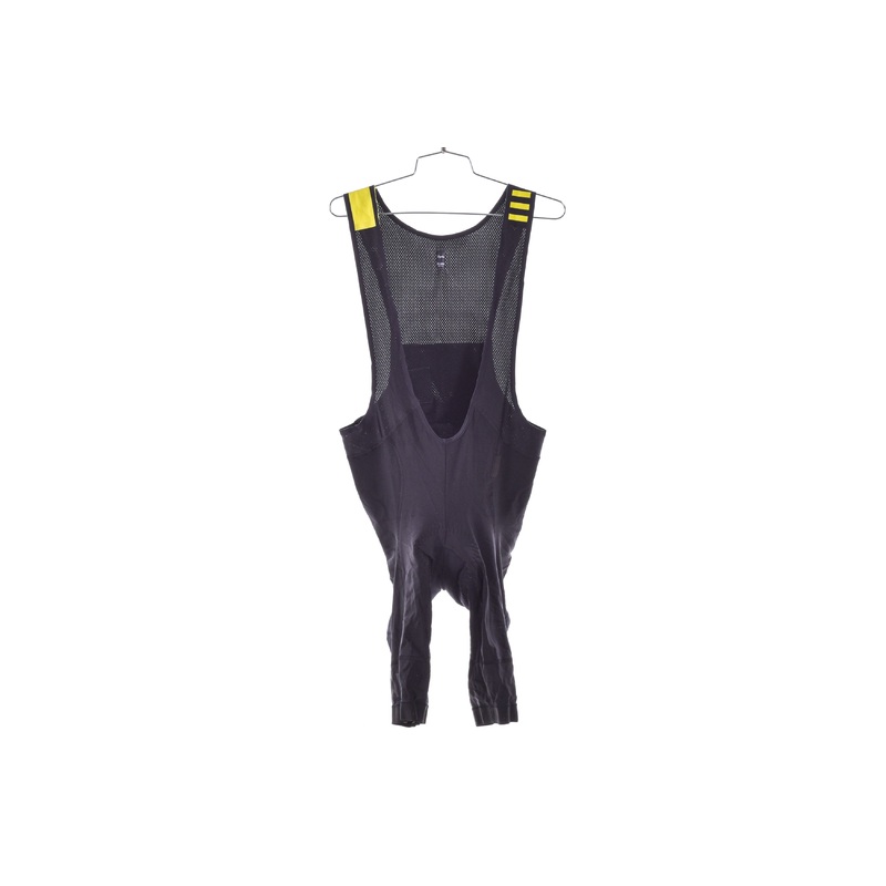 USED Rapha Bib Shorts Bundle XXL Black w/ yellow logos, set of 4 Pro Team / Lightweight / Aero