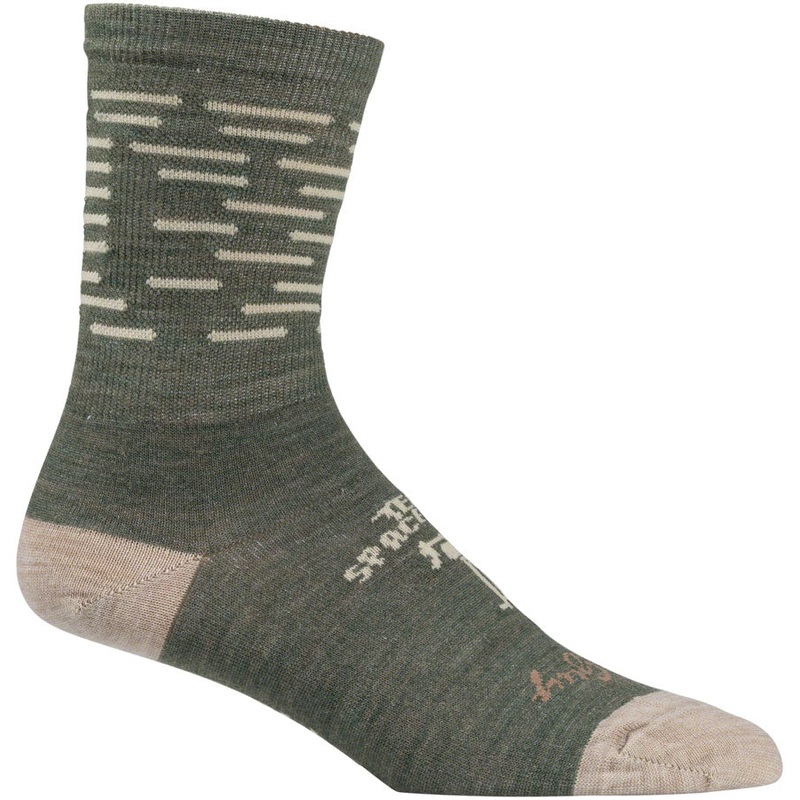 NEW All-City Team Space Horse Socks – 5 inch, Tan/Green, Large/X-Large