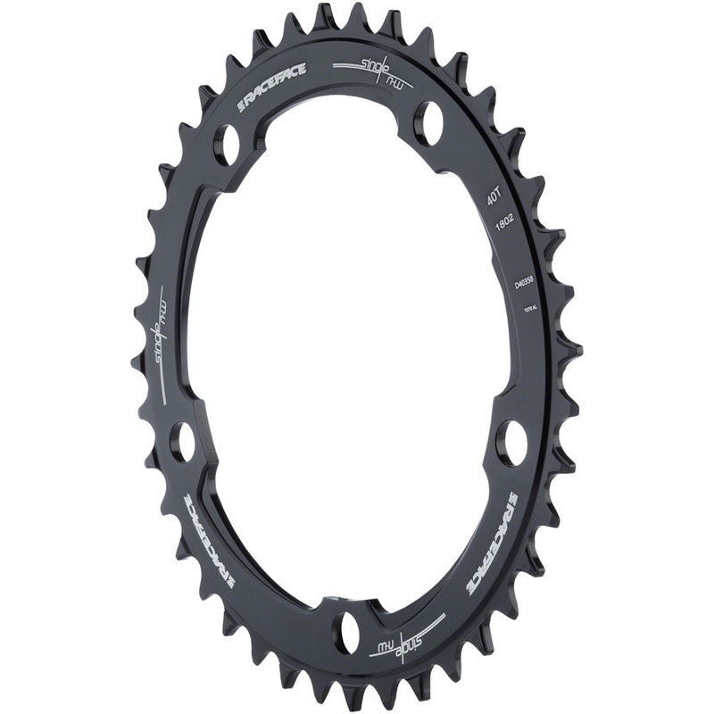 NEW RaceFace Narrow Wide Chainring: 130mm BCD, 40t, Black
