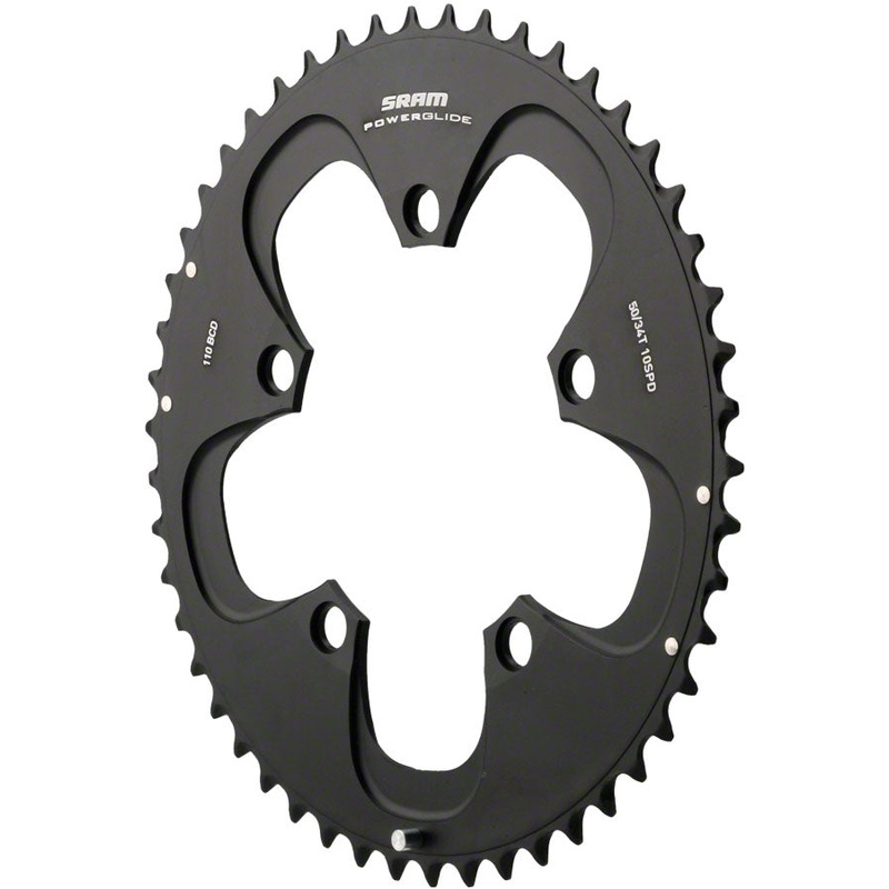 NEW SRAM Red/Force 50T 110mm Black Chainring , Use with 34T