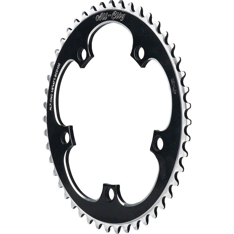 NEW All-City 46T 130 Black 1/8 Messenger Ring