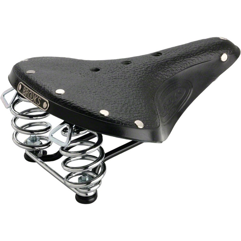 NEW Brooks B67 S Women’s Saddle Black with chrome rails and springs
