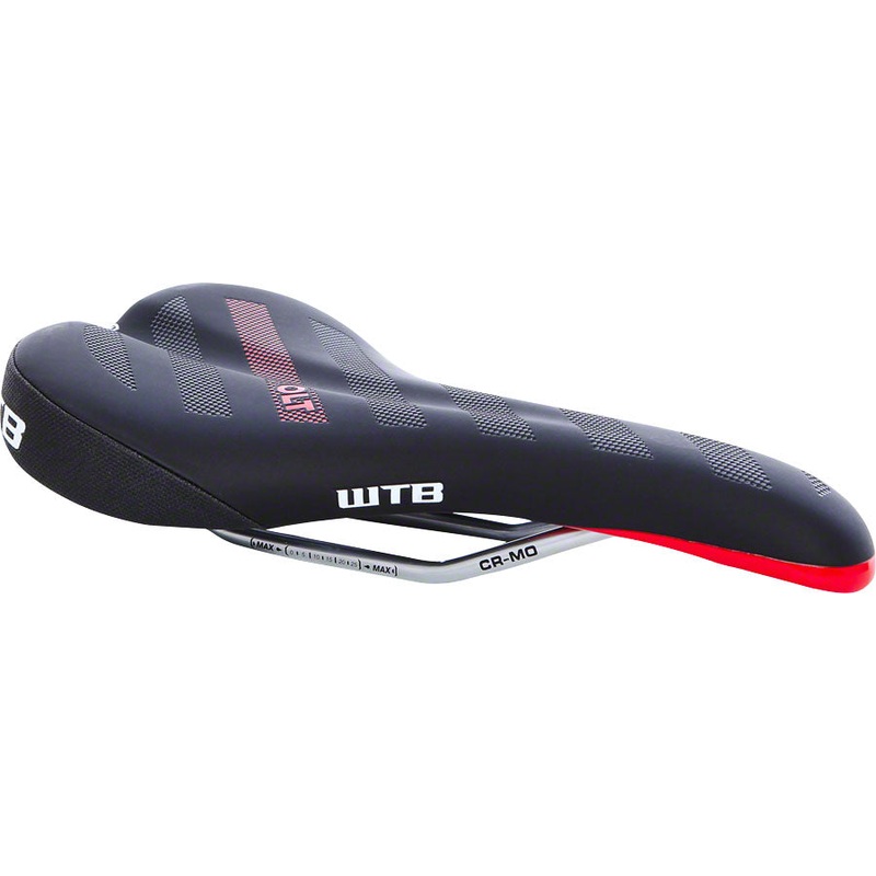 NEW WTB Volt Race 142 Saddle: CroMo Rails, Black/Red