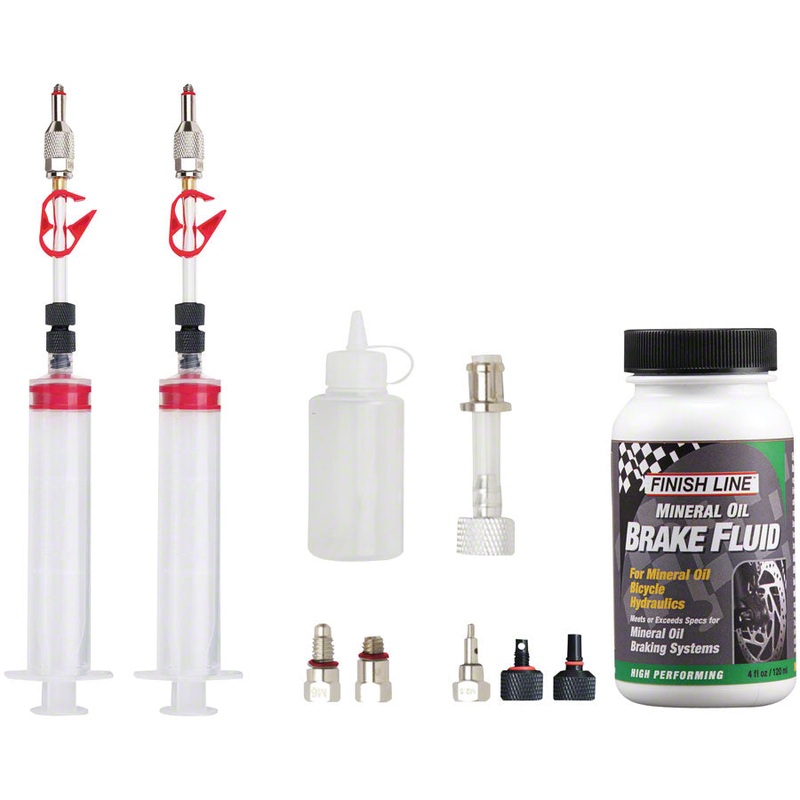 NEW Jagwire Pro Mineral Oil Bleed Kit Includes Shimano Magura Tektro Giant Adaptors