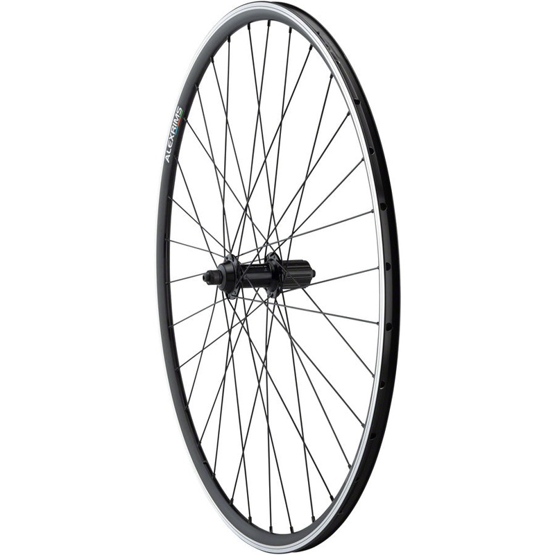 NEW Quality Wheels Tiagra/DA22 Rear Wheel – 700, QR x 130mm, Rim Brake, HG 11, Black, Clincher