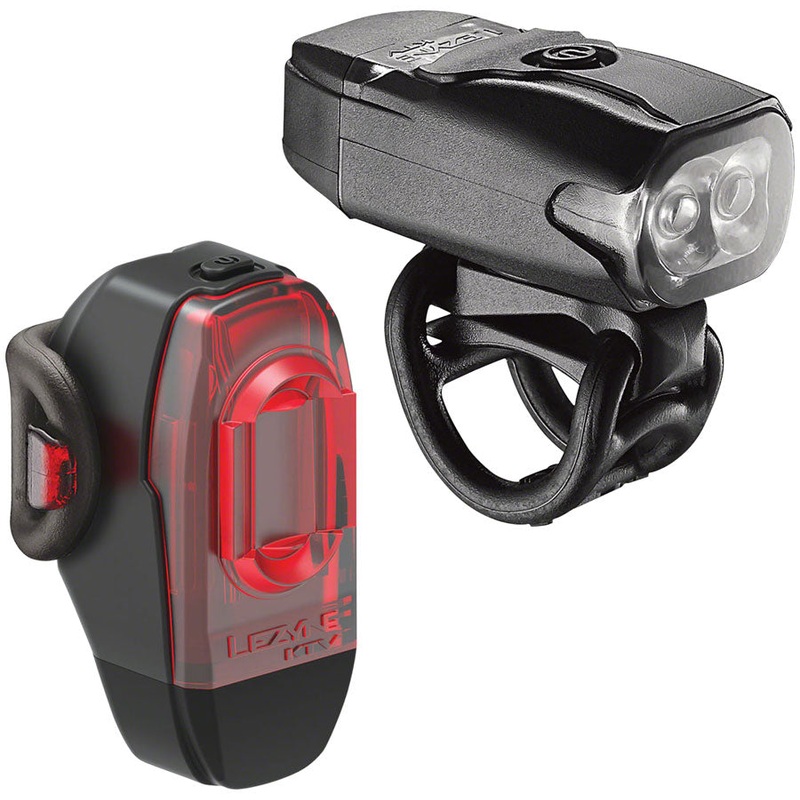 NEW Lezyne KTV Drive Headlight and Taillight Set: Black