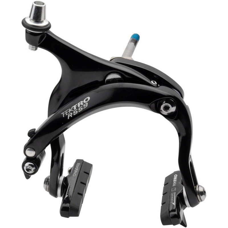 NEW Tektro R559 Road Caliper Brake – Front Dual Pivot Nutted Mounting Bolts High Polish Black