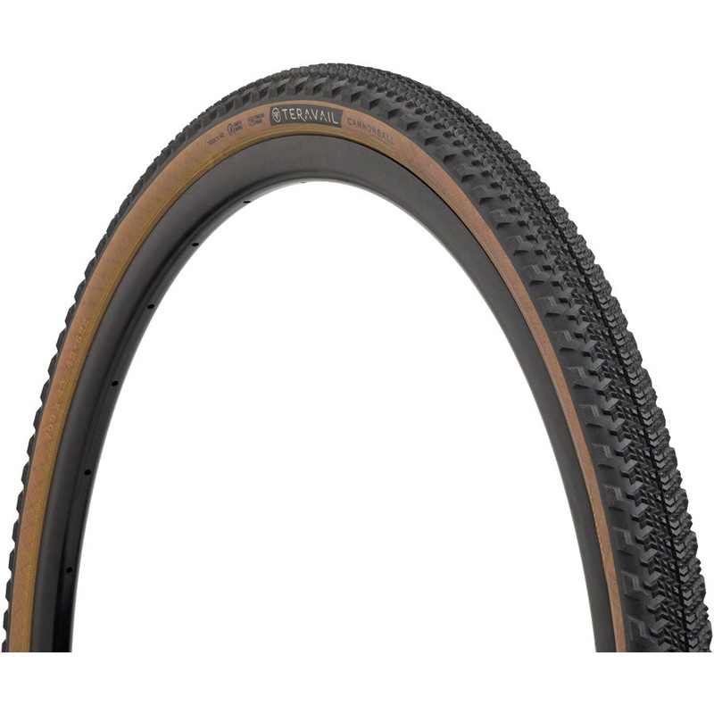 NEW Teravail Cannonball Tire – 700 x 42 Tubeless Folding Tan Light and Supple