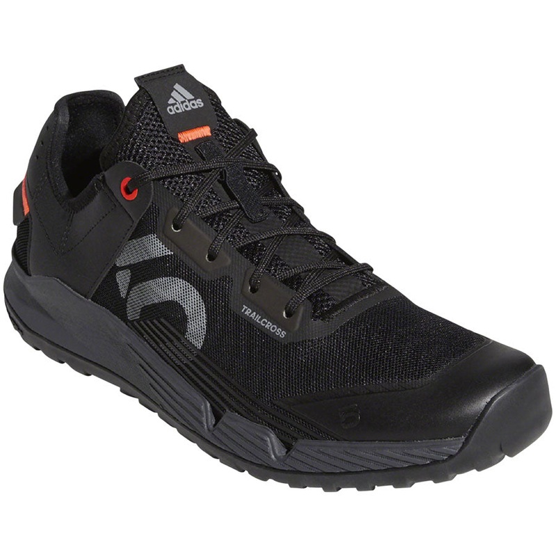 NEW Five Ten Trailcross LT Flat Shoe – Men’s Core Black / Grey Two / Solar Red 12