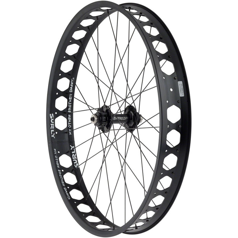 NEW Quality Wheels Pugsley Front Wheel – 26″, QR x 135mm, 6-Bolt, Black