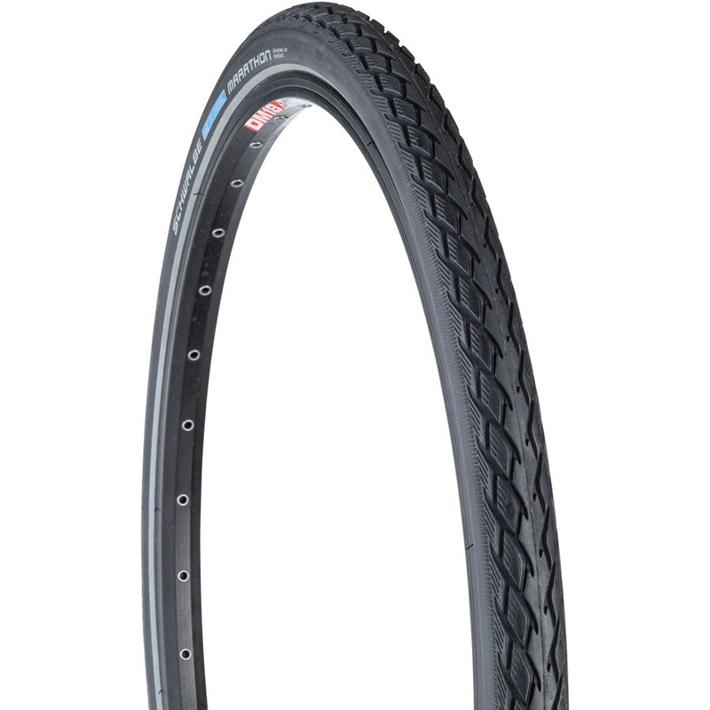 NEW Schwalbe Marathon Tire – 700 x 25 Clincher Wire Black/Reflective Performance Line